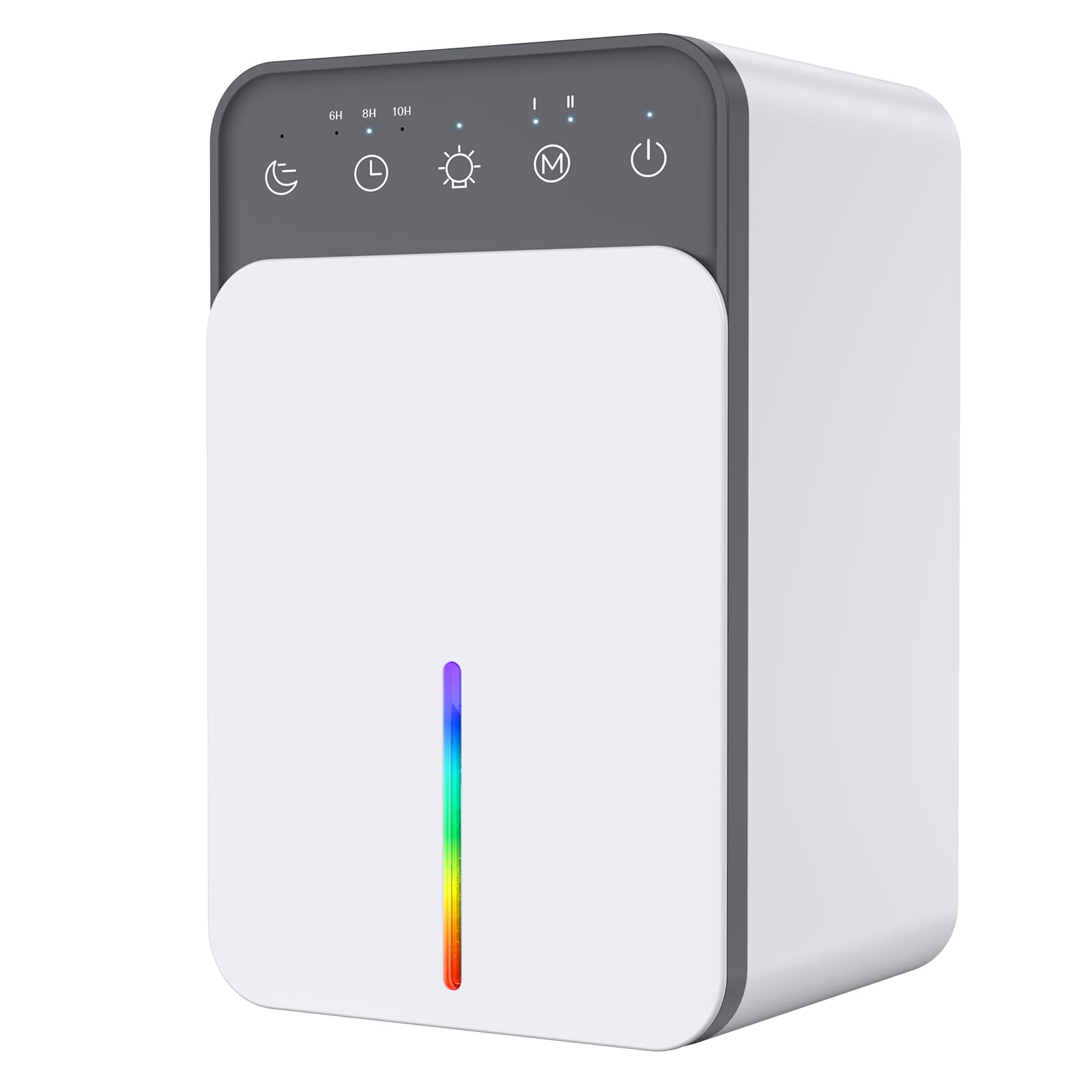 Charmelife 除湿機 小型 除湿器 ぺルチェ式 1500ML 大容量 除湿 機 強力 乾燥 满水自動停止 スリップモード 静音 10時間切タイマー付 2段階風量切替 7色ナイトランプ 省エネ