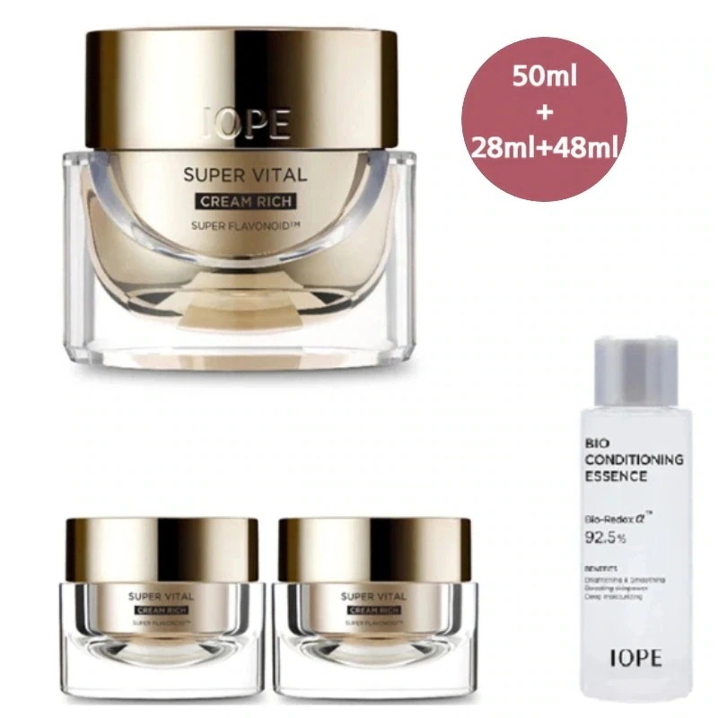 スーパーバイタルクリーム50ml+クリーム28ml+エッセンス48ml/高保湿ケア/栄養供給/韓国コスメ