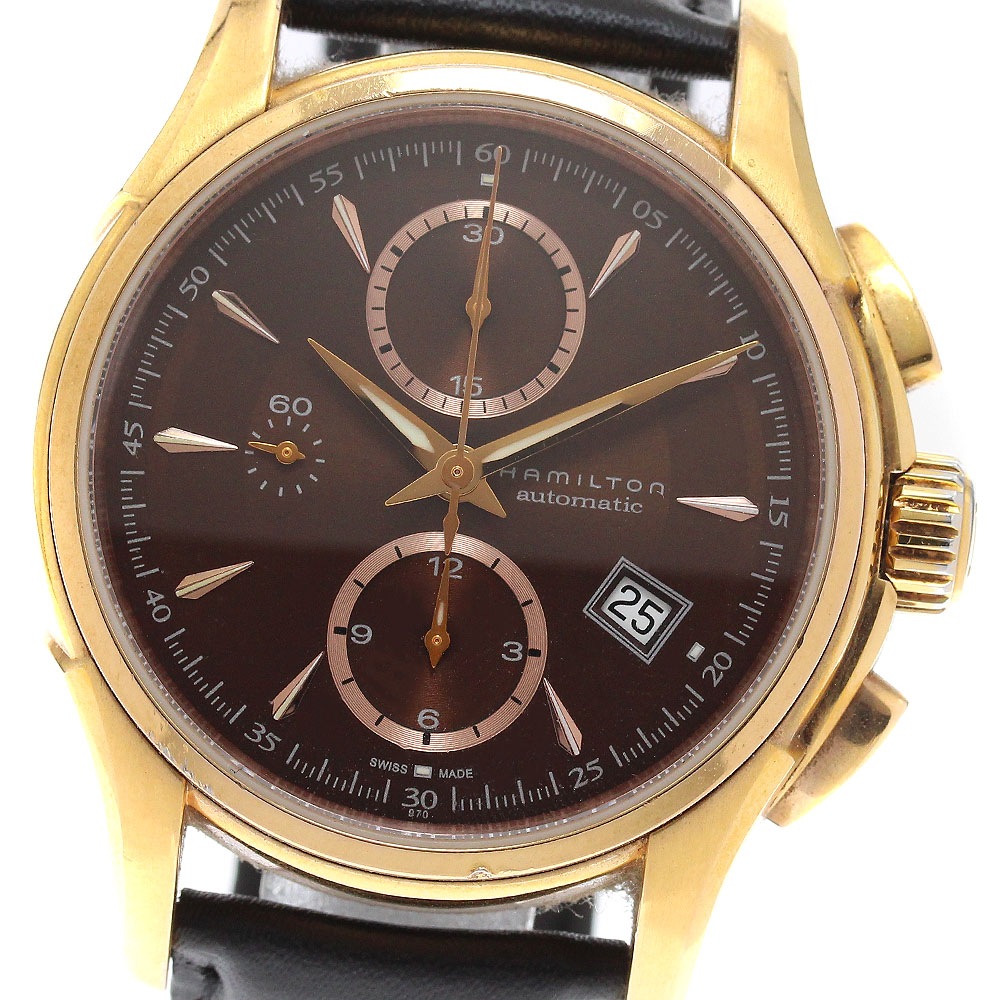 ハミルトン HAMILTON H326461 ジャズマスター デイト クロノグラフ 自動巻き メンズ _942269【中古】