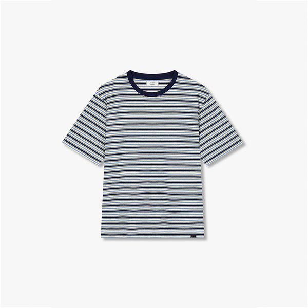 [MEN] マルチストライプ半袖Tシャツ 91M6222411 2種の中から1つ選択