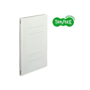 （まとめ）TANOSEE フラットファイル バインダー 2穴 (スタンダードカラー)A4タテ 150枚収容 グレー 10冊入×20パック