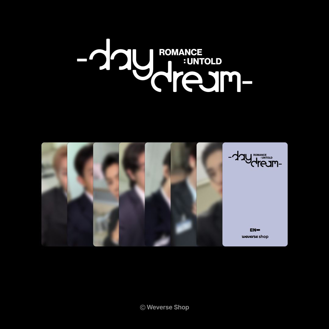 [7枚コンプ] ENHYPEN ROMANCE UNTOLD : DAYDREAM YOUTUBE SHOPPING TAGトレカフォトカード特典