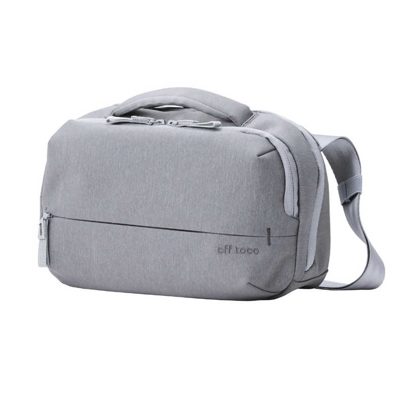 エレコム　ELECOM　ボディバッグ ショルダーバッグ 斜めがけ 撥水加工 ( Nintendo Switch/ 小型ガジェット 等収納 ) off toco グレー　BMOFBB01GY