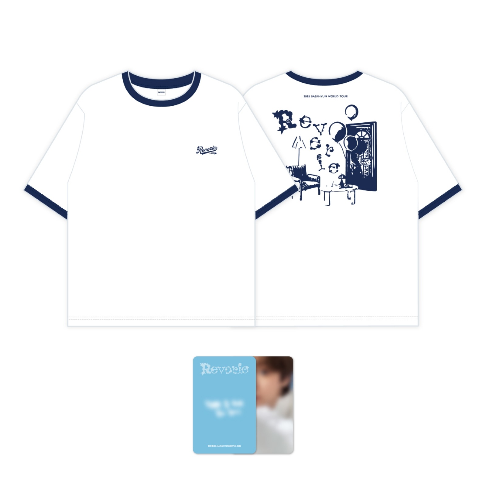 BAEKHYUN T-SHIRT - 2025 WORLD TOUR [Reverie] OFFICIAL MD
