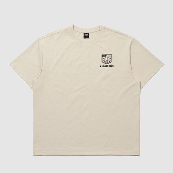 フットボールムードフレッシュ半袖Tシャツ UR121CRS12 OATMEAL BEIGE