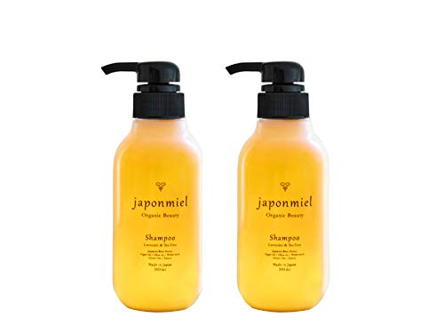 japonmiel オーガニックはちみつシャンプー 300ml×2本セット（アミノ酸系ノンシリコン エイジングヘアケア）