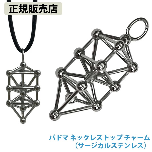 【正規販売店】パドマ ネックレストップ チャーム (全国一律送料無料) 3Dカバラ パドマ バッキーボール 立体 クスリエ ヒーリング カタカムナ 開運 アイテム グッズ ネックレス キーホルダー