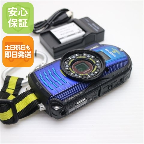 美品 WG-4 GPS ブルー デジカメ RICOH 180
