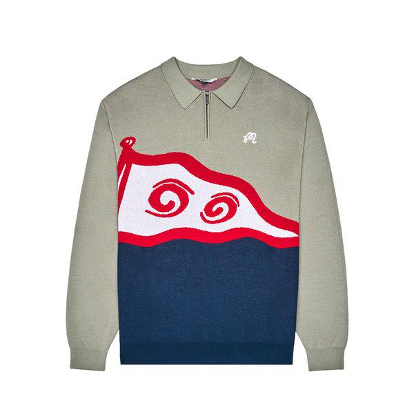 [マルボン公式] [Golf & Yacht Club] バージカラーセーター NAVY (MAN)