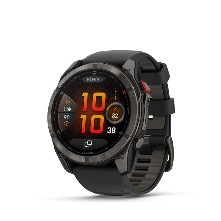 ガーミン fenix 8 Pro Sapphire AMOLED 51mm Ti Carbon Gray DLC / Black　【Suica対応】スマートウォッチ 010-03199-21