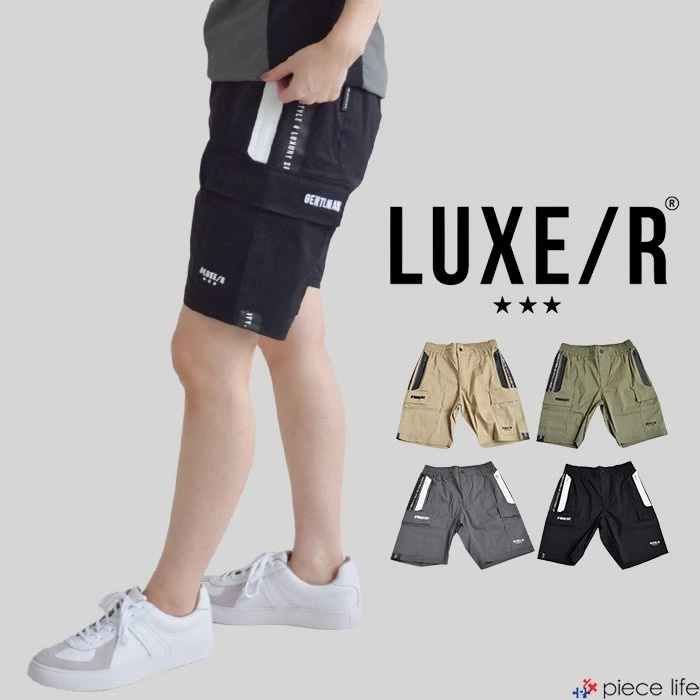 【2025春夏新作】ラグジュ ゴルフ LUXE/R ストレッチ布帛カーゴショーツ パンツ ボトムス ショートパンツ ハーフパンツ 短パン ストレッチ メンズ レディース スポーツ　46031