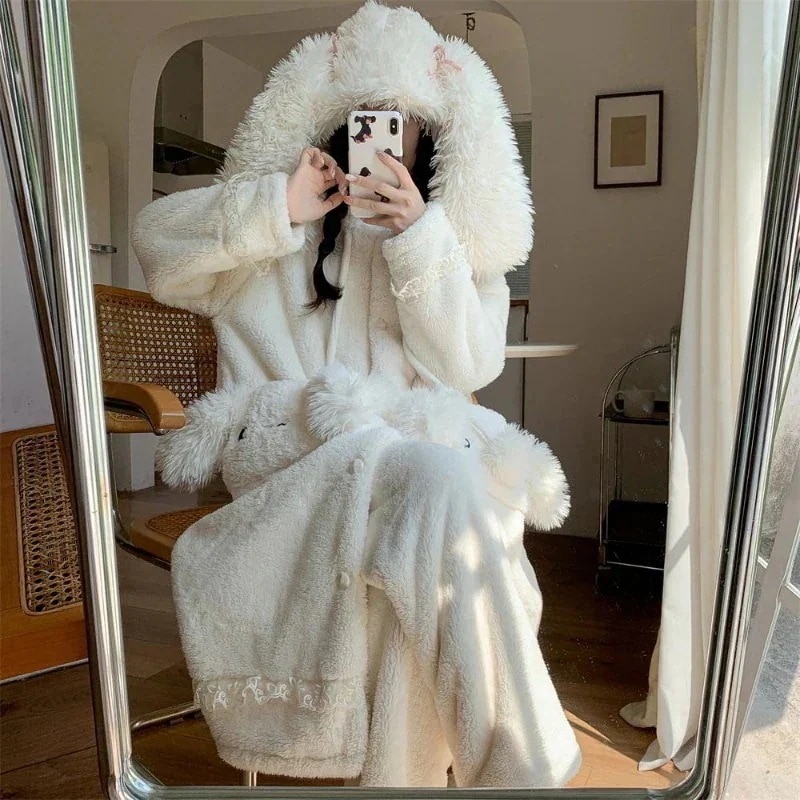 超安值着ぐるみパジャマ の新作 コーリース 厚手 部屋着パジャマ 大好評 ウェア レディース かわいいキャラクター 長袖 寝巻き 暖かい