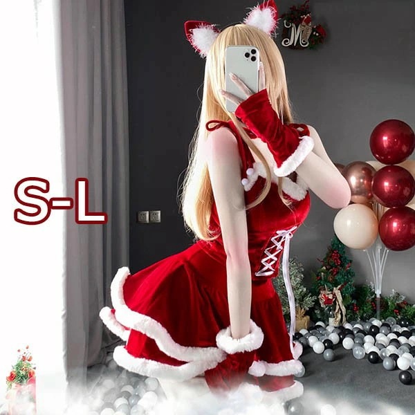 超セクシー 制服 萌え 誘惑 コスプレ衣装 サンタクロース クリスマス コスチューム コスプレ かわいい サンタ衣装 セクシー レディース パーティー衣装 イベント プレゼント 女性用 情趣下着 赤
