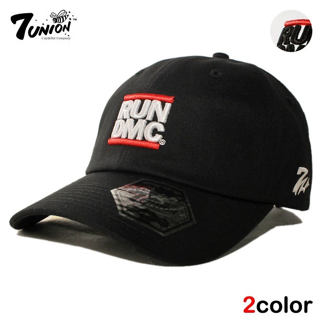 セブンユニオン RUN DMC コラボ ストラップバックキャップ 帽子 メンズ レディース フリーサイズ