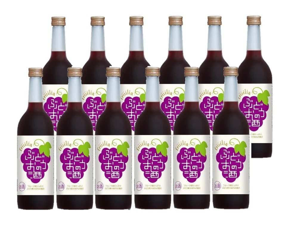 國盛 果実のお酒 フルリア ぶどうのお酒 720ml　2ケース/12本