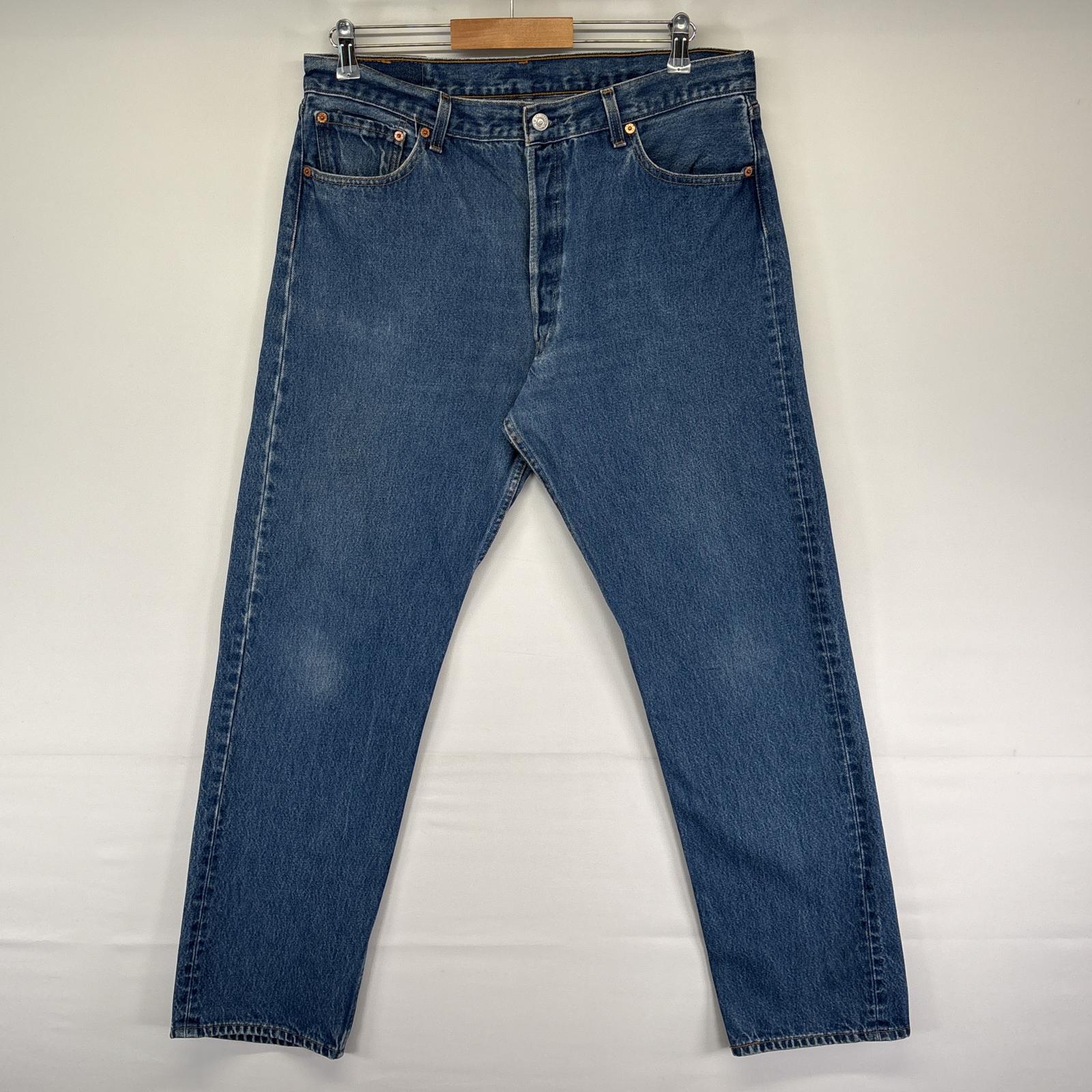 古着 90s/90年代 デニムパンツ 501 ストレート ワーク 5ポケット ジーンズ ジーパン w38 L36 ブルー メンズ 5,610円