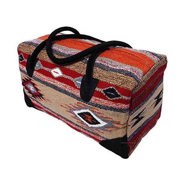 El Paso Designs Southwest Duffel Bag- Camino Real Native American and Mexican Style Jumbo Large Trav