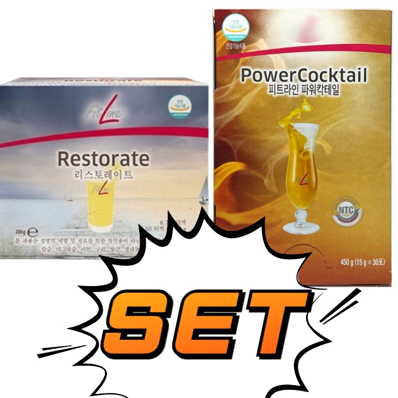 【SET】パワーカクテル POWER COCKTAIL+リストレイトRESTORATE ビタミンB パントテン酸