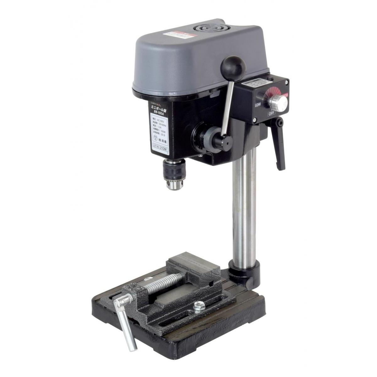 【メーカー欠品・6月中旬以降入荷予定】高儀 EARTH MAN ミニボール盤 BB-100A コンパクト 卓上 穴あけ 木材・プラスチック アースマン バイス付