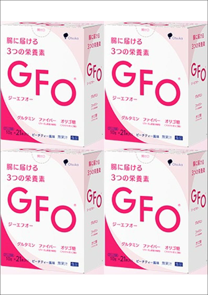 ［4個セット］GFO　ピーチティー風味　10g×21本入り×4個