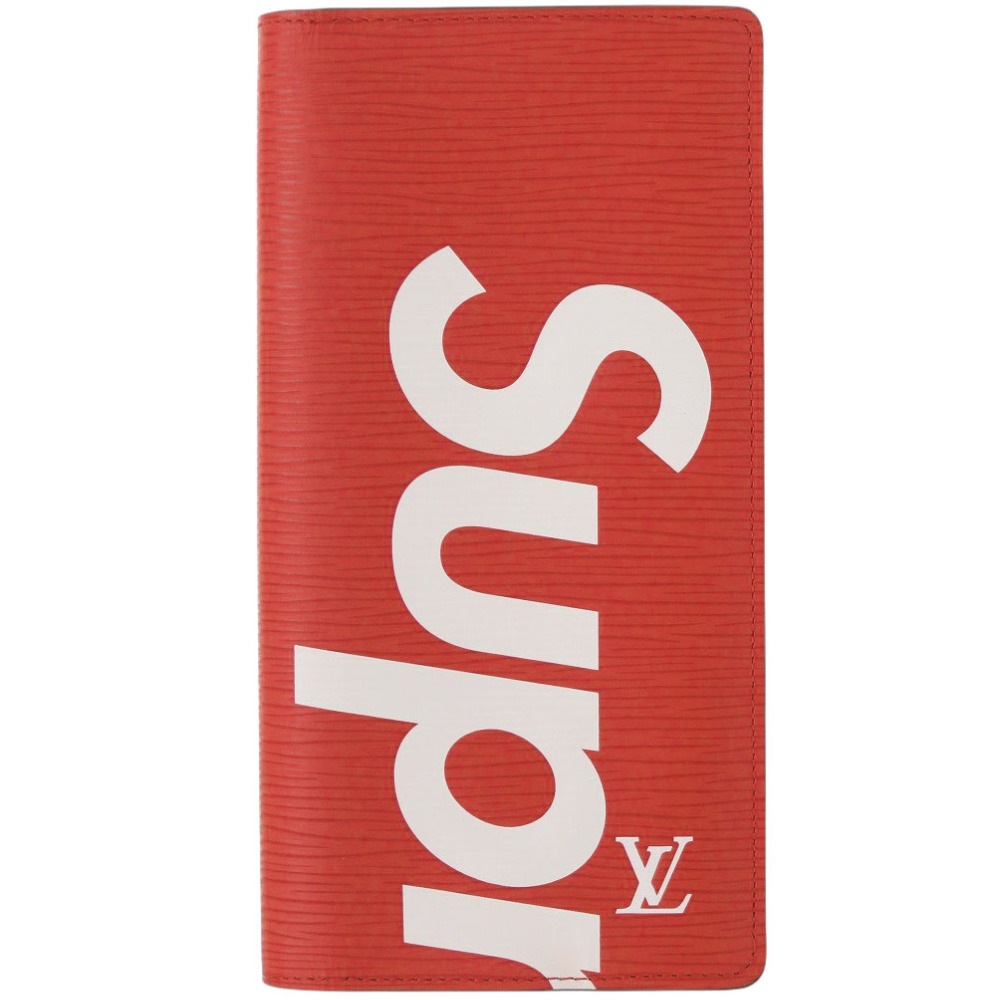 未使用品 Supremeコラボ ポルトフォイユ ブラザ エピ M67719 長財布 エピレザー レッド LV 0249【中古】 メンズ