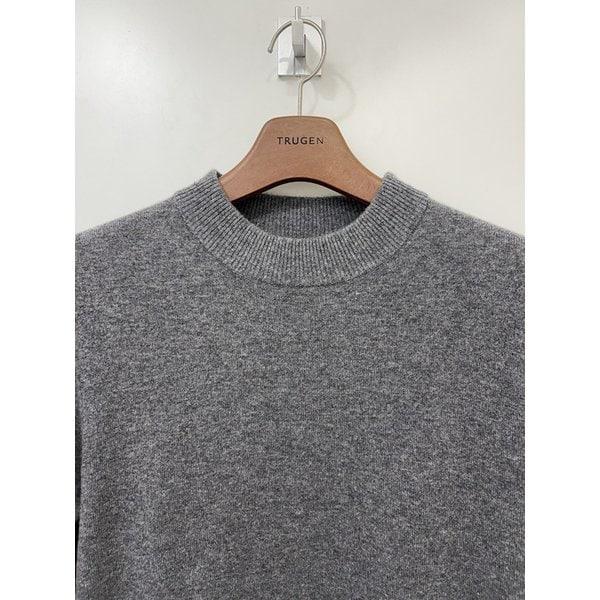 男性ウール100%純毛半袖タートルネックハーフタートルネックニットセーターTシャツ3色