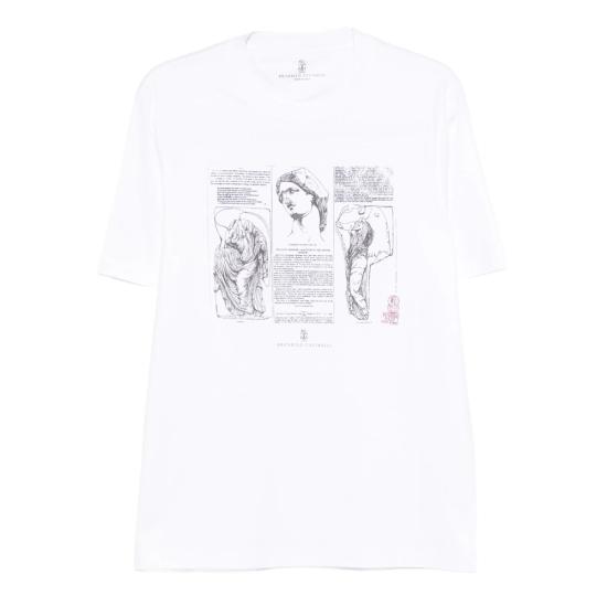 BRUNELLO CUCINELLI Men Tops M0B138517 CFC06 WHITE