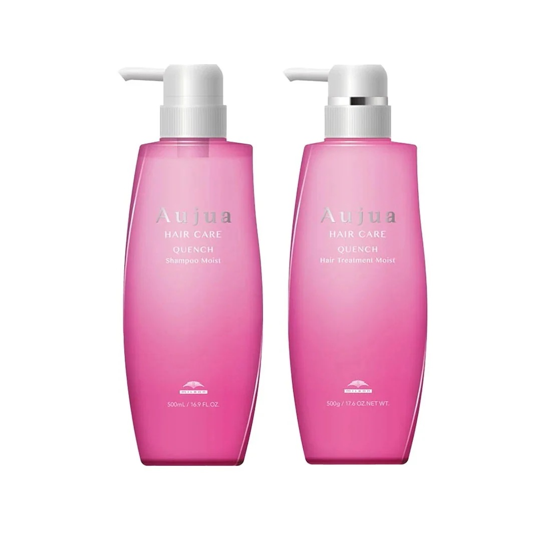ミルボン オージュア クエンチ シャンプー 500ml ＆トリートメント 500g セット【Aujua】