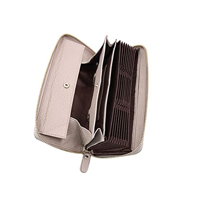 財布 長財布 大容量 メンズ 25枚カード収納可能 高級牛革 カードケース 本革 ラウンドファスナー スキミング防止 磁気