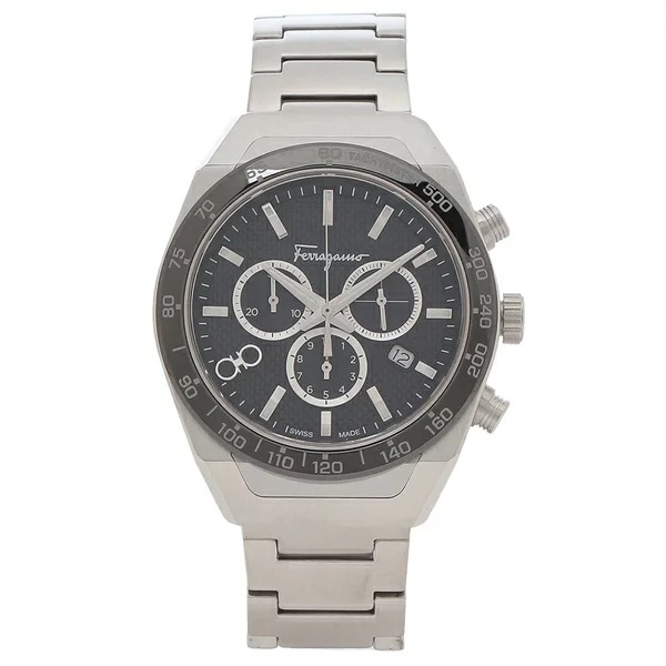 時計 クォーツ ネイビー メンズ FERRAGAMO SFHR00420
