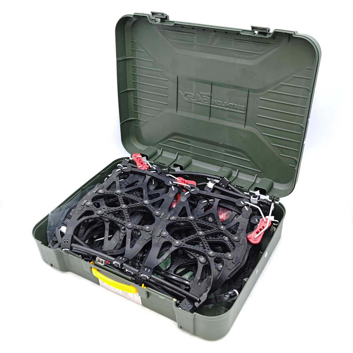 【中古】カーメイト CARMATE 非金属タイヤチェーン バイアスロンクイックイージー QE10 装着簡単 車両移動 ジャッキアップ不要
