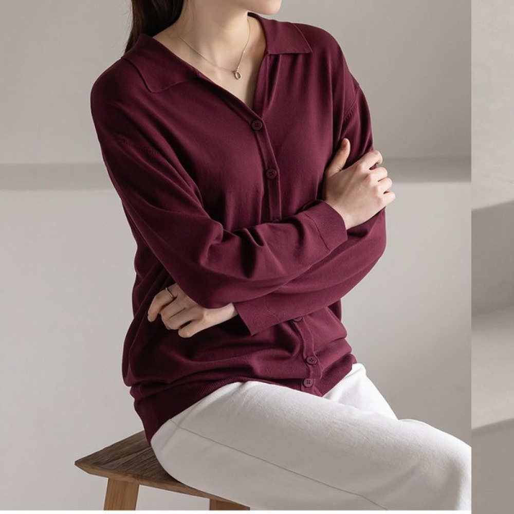 (Elysia) フラインビスコースデイリーカラーカーディガン 7,868円