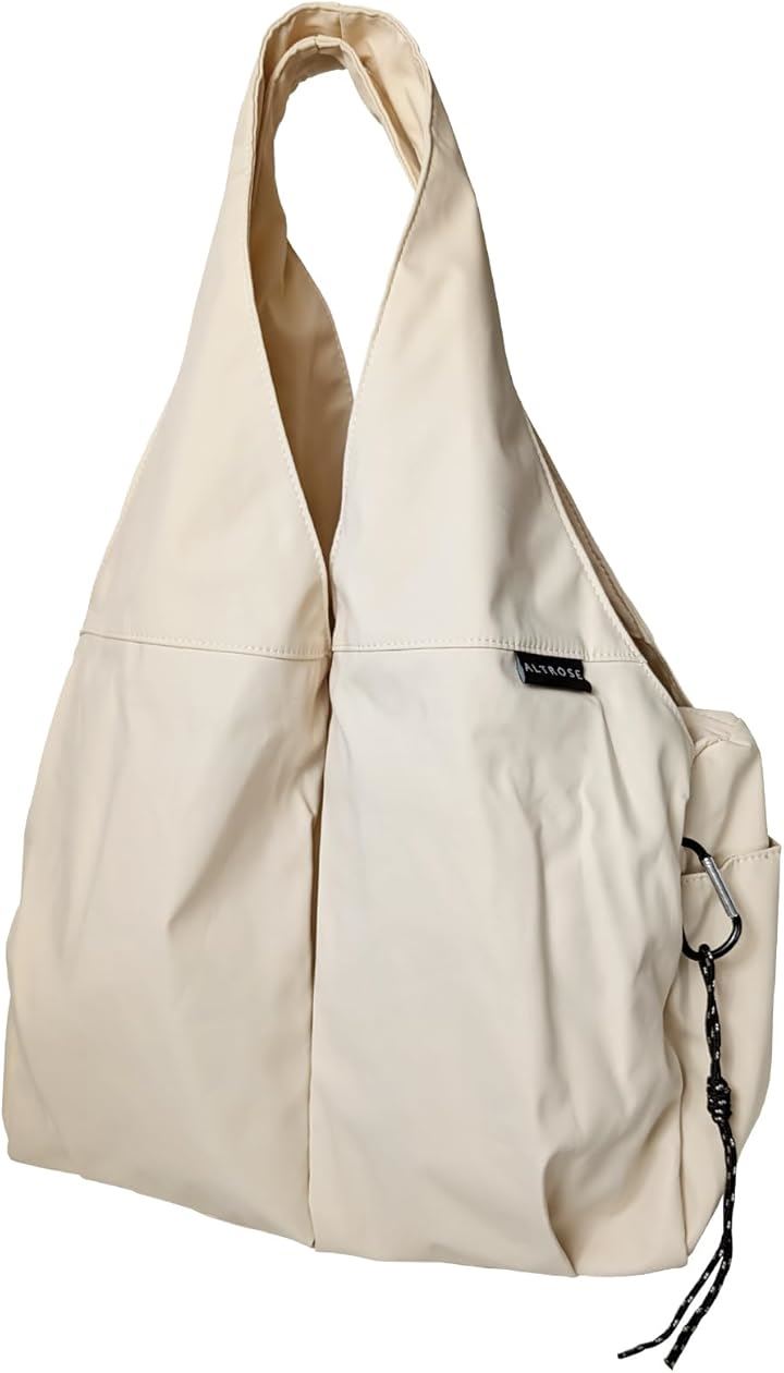 トートバッグ レディース 大容量 a4 軽量 通勤 40代 30代 50代 おしゃれ 大きめ ファスナー ナイロン チャック付き ポケット多い 肩掛け 可愛い R62(アイボリー)