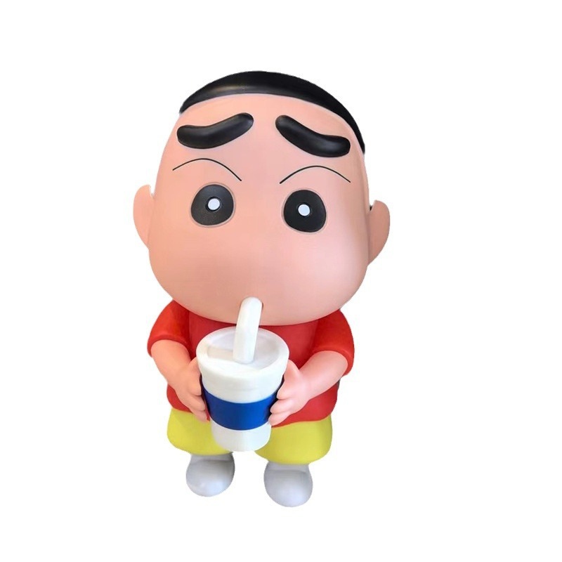 【クレヨンしんちゃん】ランプをたたいて充電してコーラのしんちゃんがクレヨンしんちゃんの潮を作って人形の客間の装飾品を飾っています