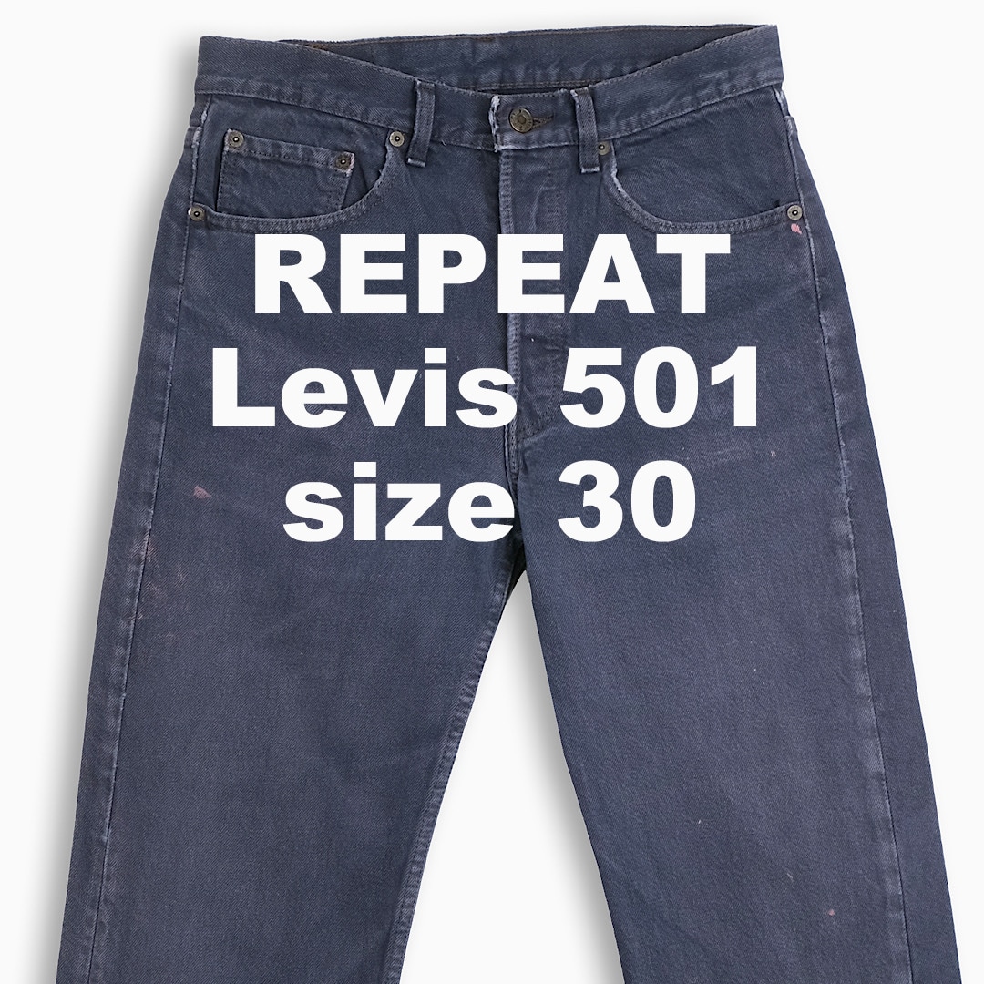 Levi’s 501 ボタンフライ ストレート デニムパンツ 90s USA製 30インチ (LV50131203)