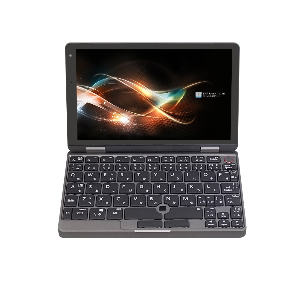 FFF UMPC Windows11 8インチ 日本語キーボード メモリ6GB eMMC128GB タッチスクリーン 360度回転 国内メーカー FFF-PCM2B