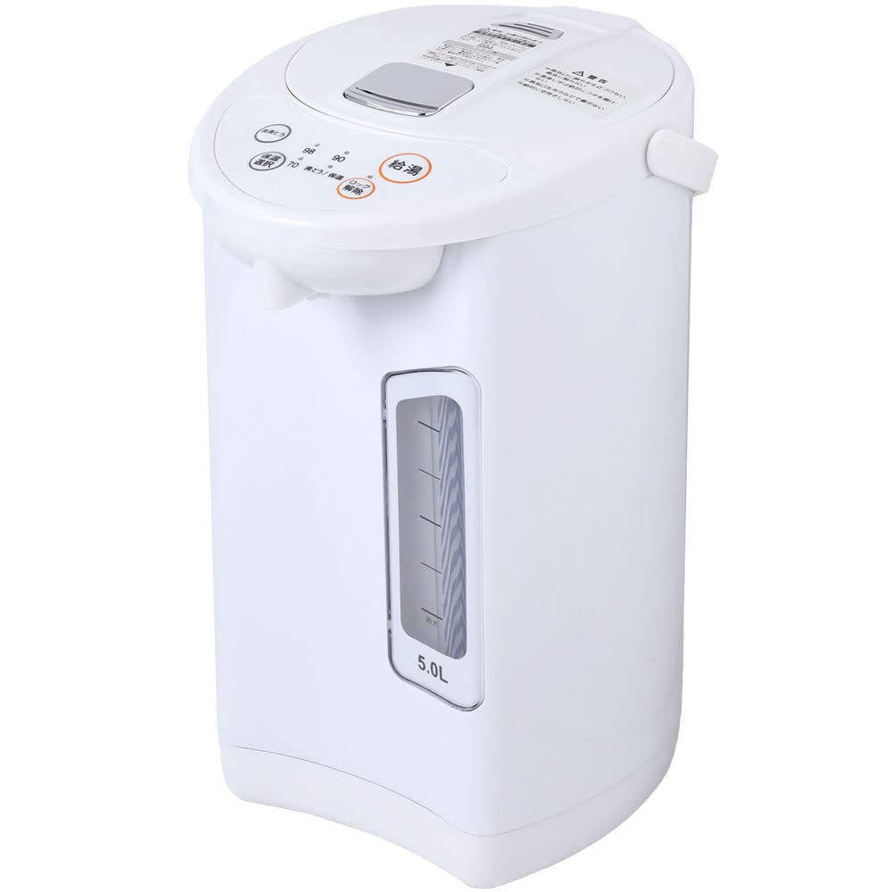 iimono117 電気ポット 保温機能付き [ 2.2L / 3.2L / 5L ] 片手給湯可能 3段階保温 小型 ポット ロックスイッチ マグネットプラグ フッ素コート加工 再沸騰 省エネ 保温