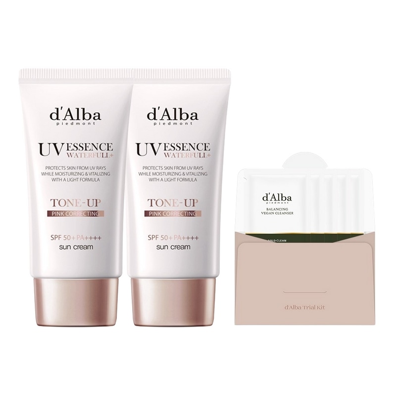 ダルバウォーターフルトーンアップサンクリームSPF 50+ PA++++ 50ml x 2p +バランスビーガンジェルクレンザー15mlセット50ml1セット