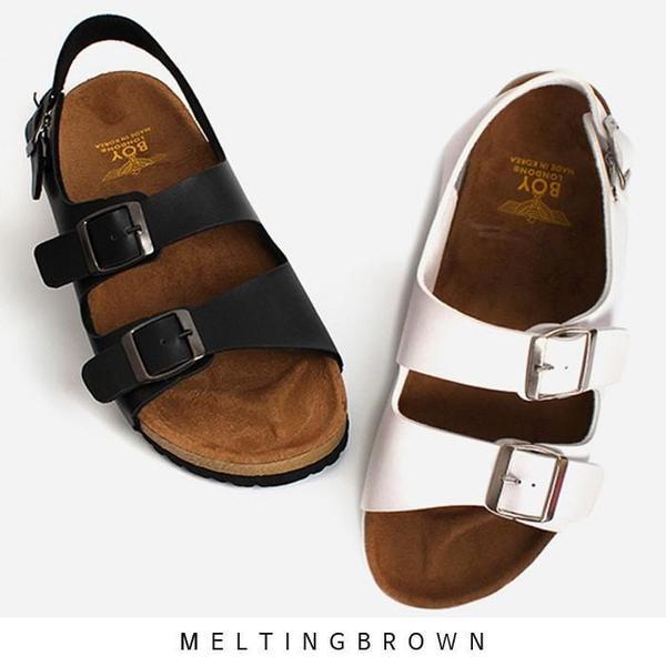 メンズサンダル 男性サンダル メンズシークレットサンダル レザーサンダル SK23
