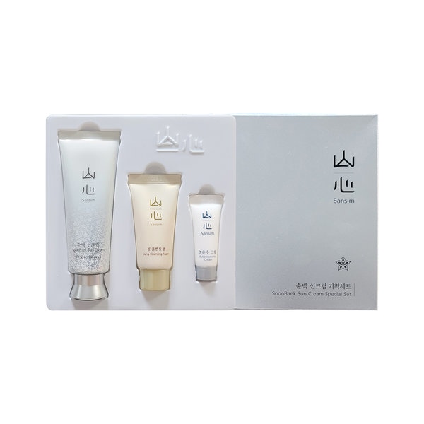 サンシム 純白日焼け止め70g+ミョンユンスクリーム8ml+ジョンクレンジングフォーム31g企画