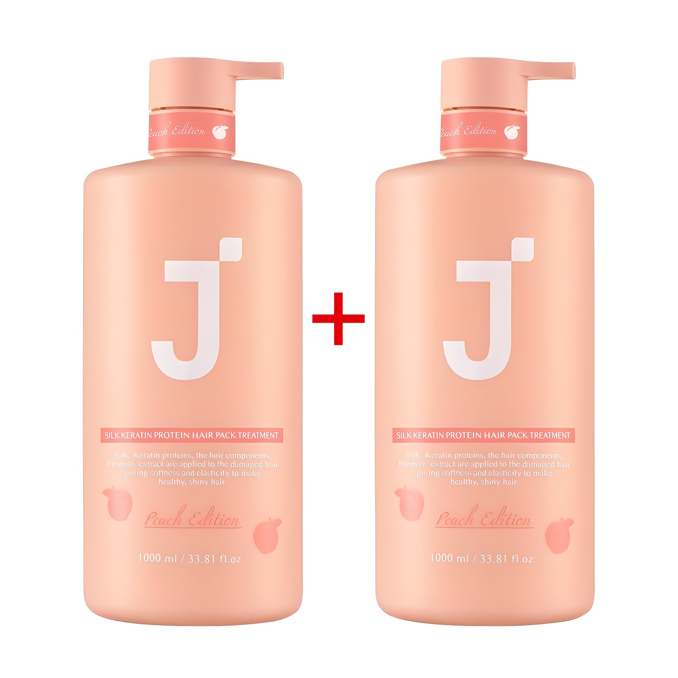 [1+1]シルクケラチンタンパク質 ヘアパックトリートメントピーチエディション 1000ml+1000ml /桃の香り/タンパク質保湿 6,220円
