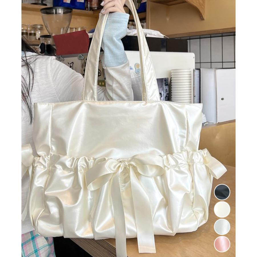 痛バッグ 大人可愛い リボントートバッグ