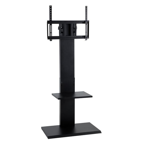 壁掛け風アングルテレビ台 ハイタイプ ブラック (組立品)