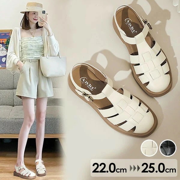 グルカサンダル フィッシャーマンサンダル ストラップサンダル グラディエーター ローヒール レディース サンダル かかと あり フラット 編み込みサンダル 春 夏 春夏 メッシュ 靴 夏 ベルト 靴