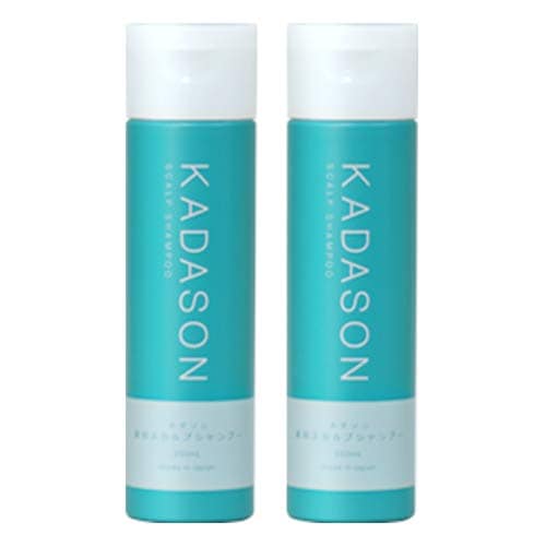 [ 医薬部外品 ] KADASON (カダソン) スカルプ シャンプー 2本セット (各250ml / 脂漏肌) オイリー肌 脂性肌 薬用シャンプー 天然由来成分 (日本製)