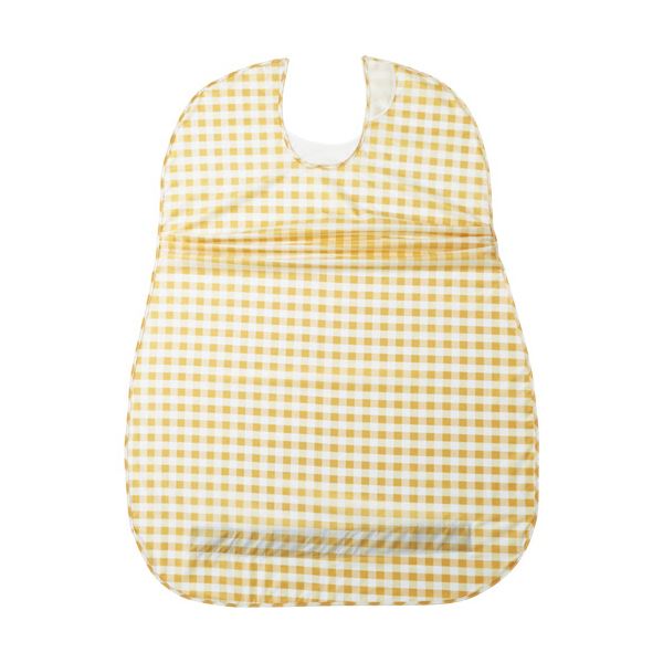 （まとめ）オオサキメディカル プラスハートこぼれにくい食事用エプロン サイドタック ベージュ 73747 1枚(×5セット)