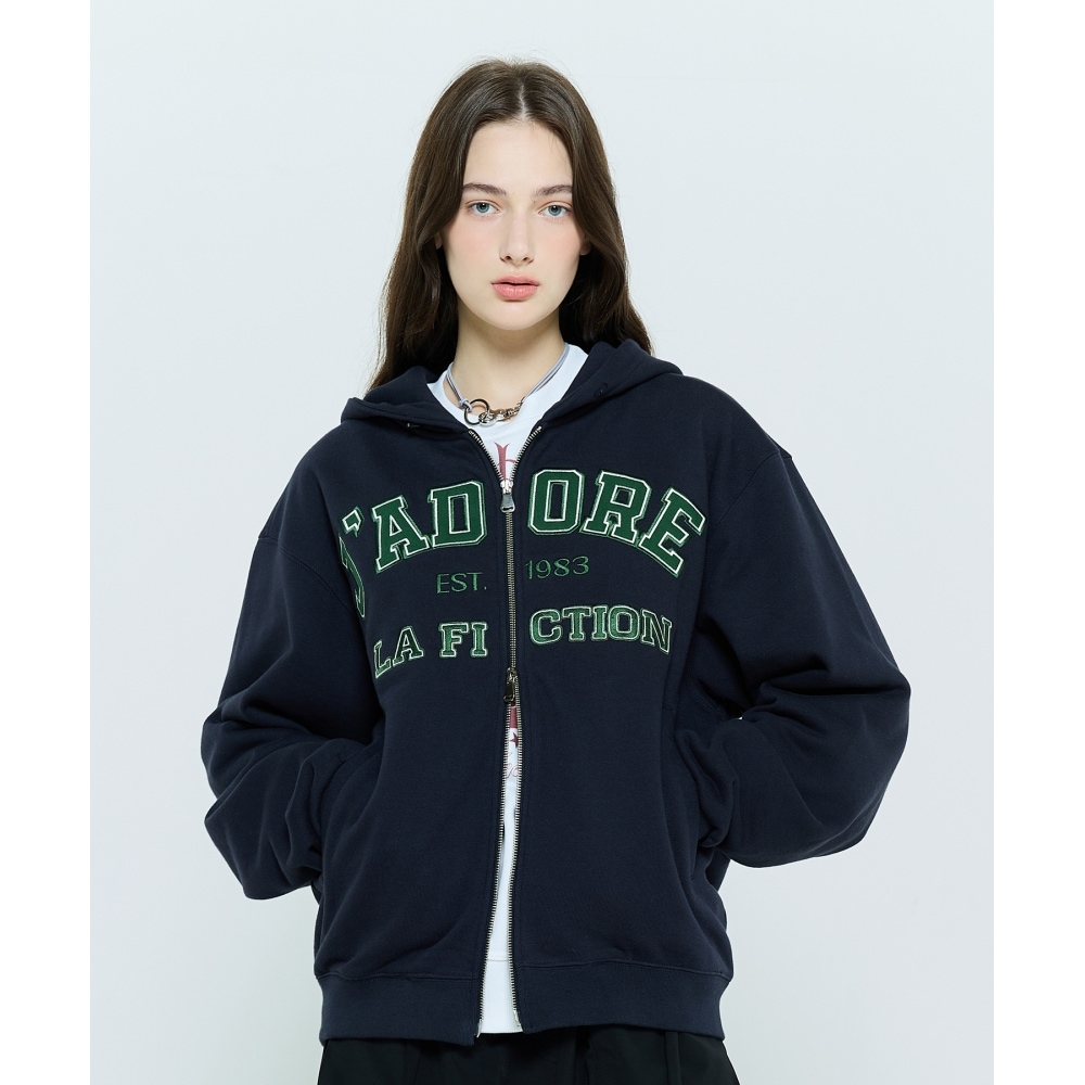 LARTIGENT L6ボタンパーカージップアップ(ネイビー)