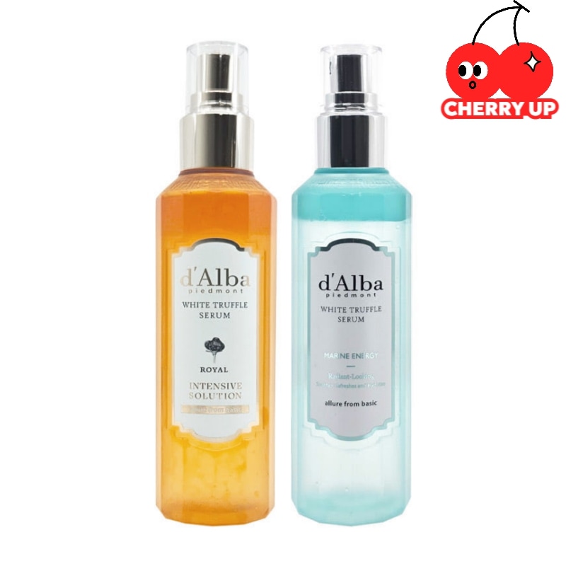 【大容量160ml1+1】ダルバ ホワイトトリュフ ロイヤルセラム160ml＋マリンセラム160ml【限定セット】ツヤ肌 保湿セラム 韓国コスメ ペアセット 海洋成分 トリュフエキス 大容量セット