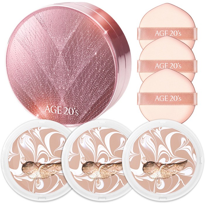 トゥインクルエディション エッセンスカバーファクトケース+詰め替え12.5gx3pホワイトライトベージュ（13号）