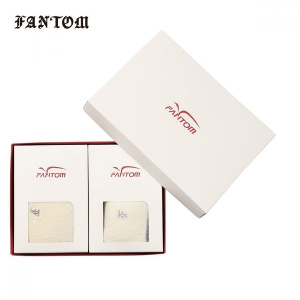 (Phantom) 女性用ロゴカラーブロックウールミッドウェイトソックスセット